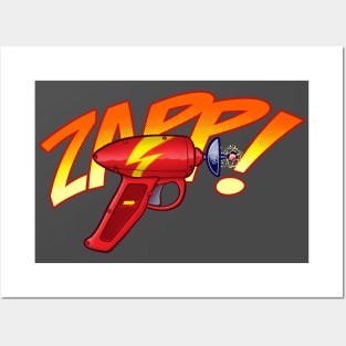 ZAPP! Retro SciFi Blaster Phaser Ray Gun Posters and Art
